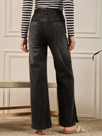 Grey Light Fade Straight Fit Jeans