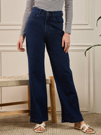 Navy Denim Straight Fit Jeans