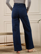 Navy Denim Straight Fit Jeans