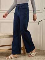 Navy Denim Straight Fit Jeans