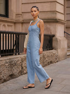 Zummer Blue Denim Jumpsuit