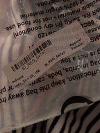 Black & White Striped Rib Short Sleeves Top