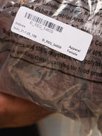 Brown Rib Lace Insert Detail Top