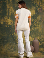 Zummer Cream Cotton Seamless Crop Top