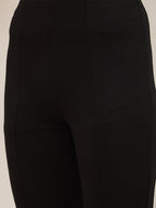 Black Roma Bellbottom Jeggings